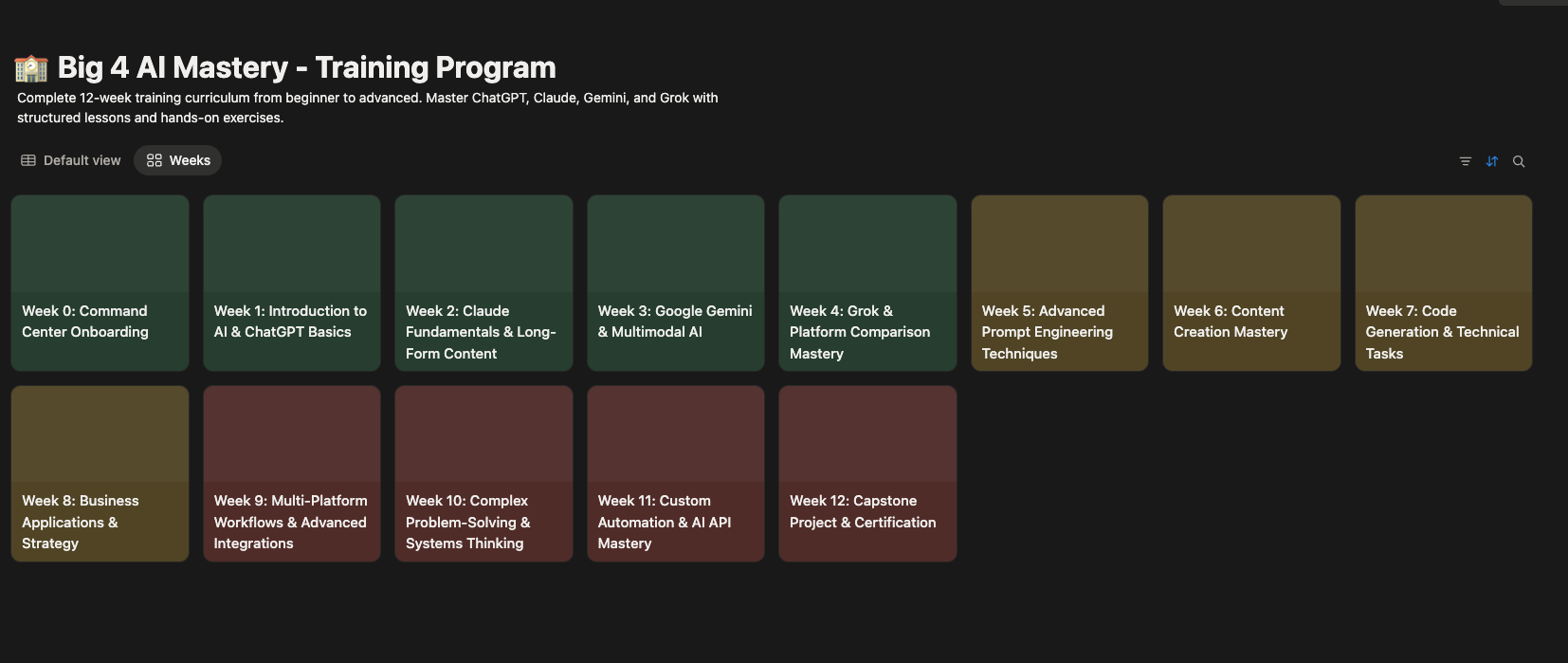 12-Week Training Program