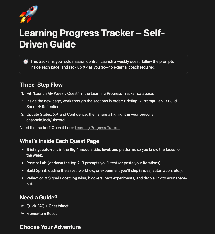 Learning Progress Tracker